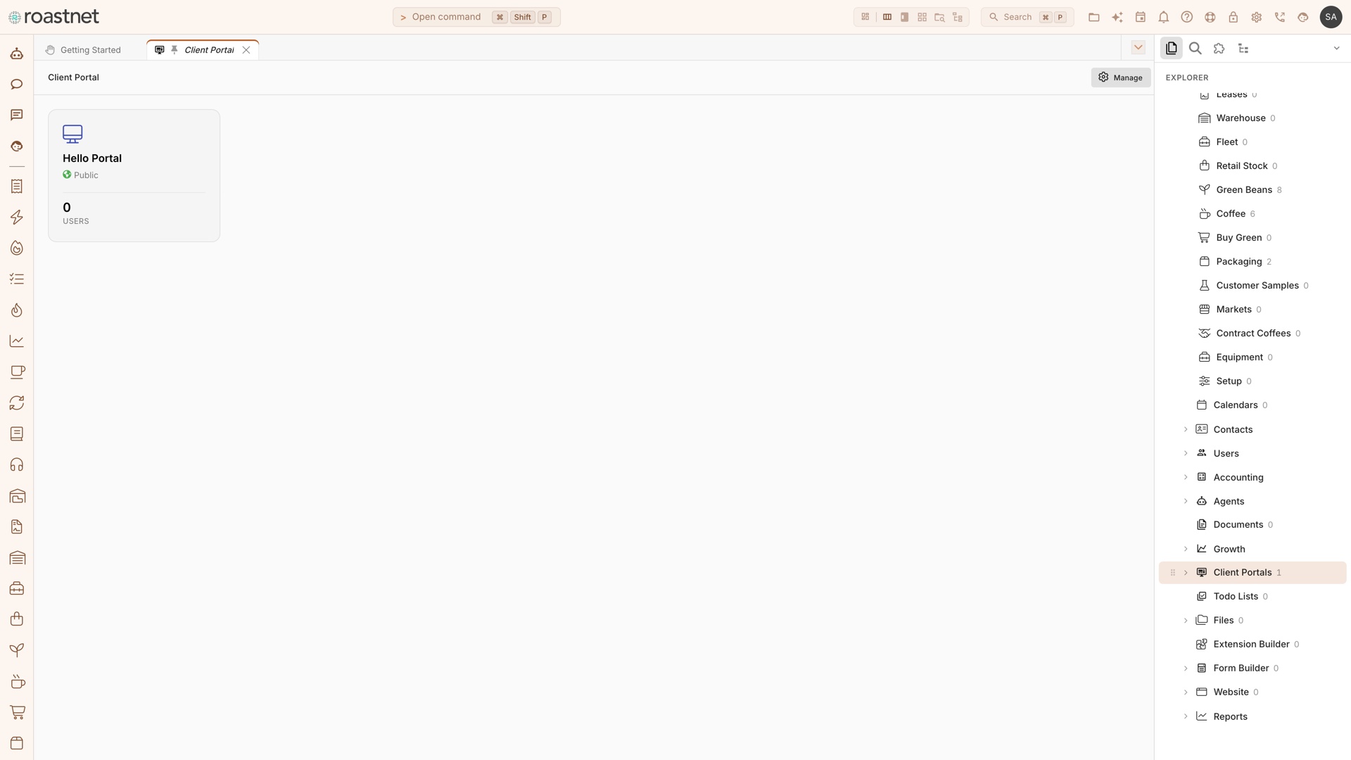 White-label cafe ordering portal powered by Roastnet